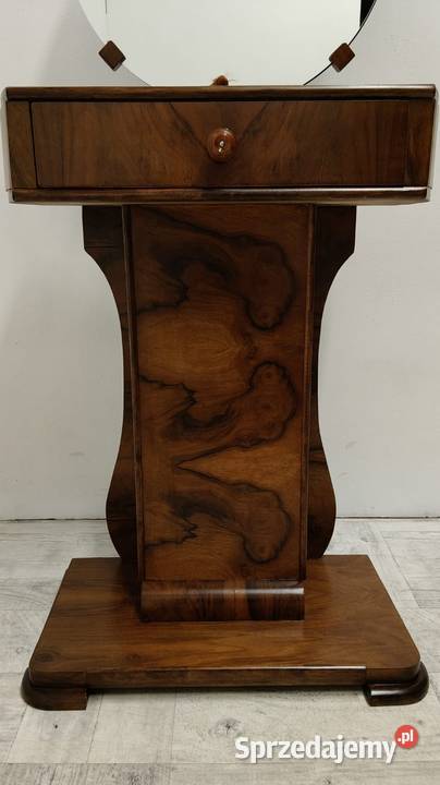 Toaletka art deco orzech vintage design lata