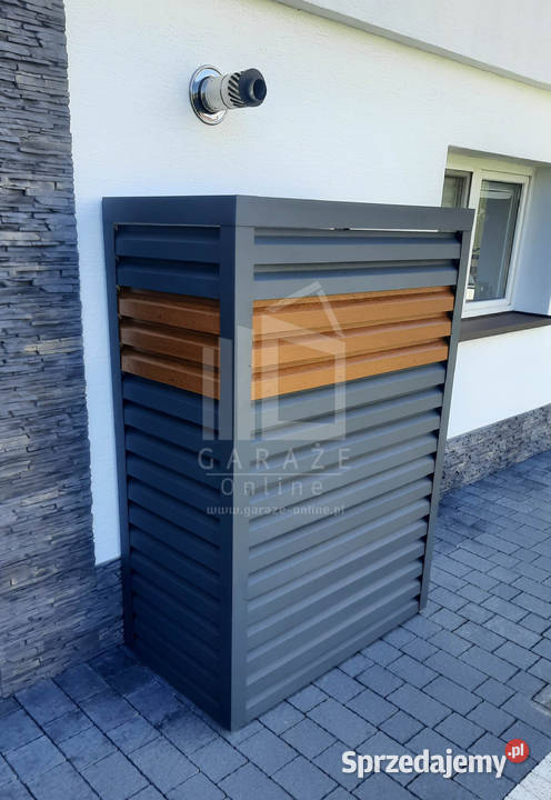 Osłona pompy ciepła 80x50x200 antracyt jasny Grudziądz
