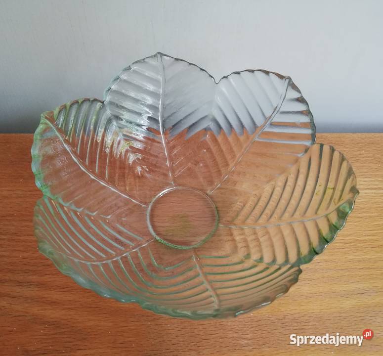 Szklana misaVintage PRL Warszawa