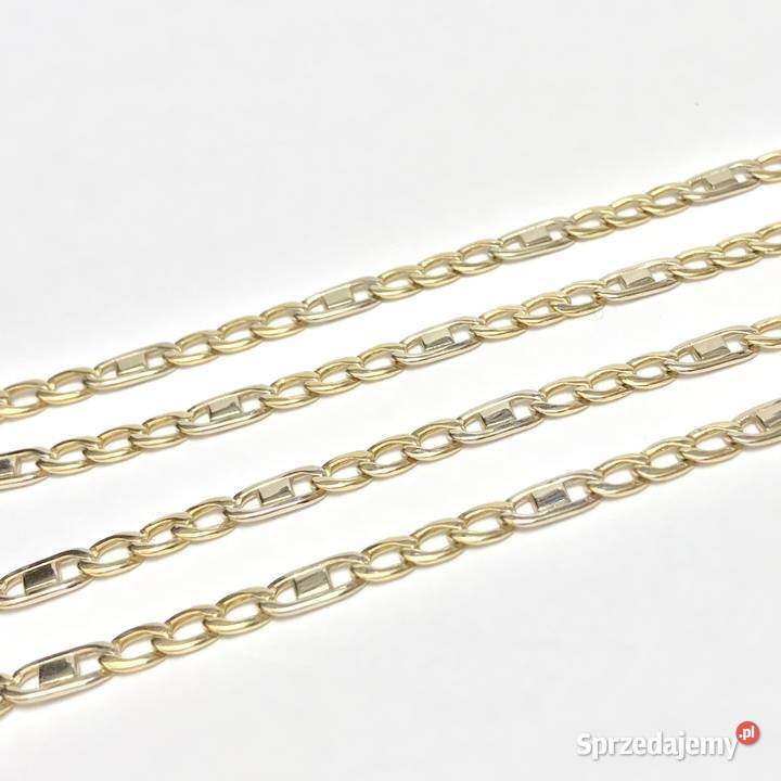 Złoty ŁAŃCUSZEK damski 18K piękny splot GUCCI 45