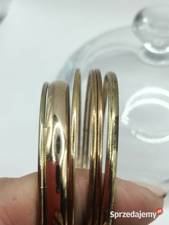 Biżuteria bransoletka 6 sztuk w kolorze złotym sprzedam