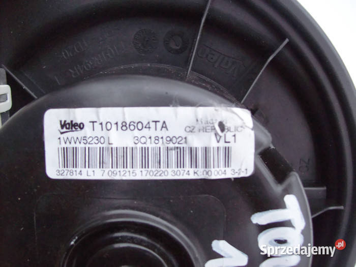 Touran Passat B8 Wentylator nagrzewnicy Dmuchawa Rok produkcji 2016 Mińsk Mazowiecki