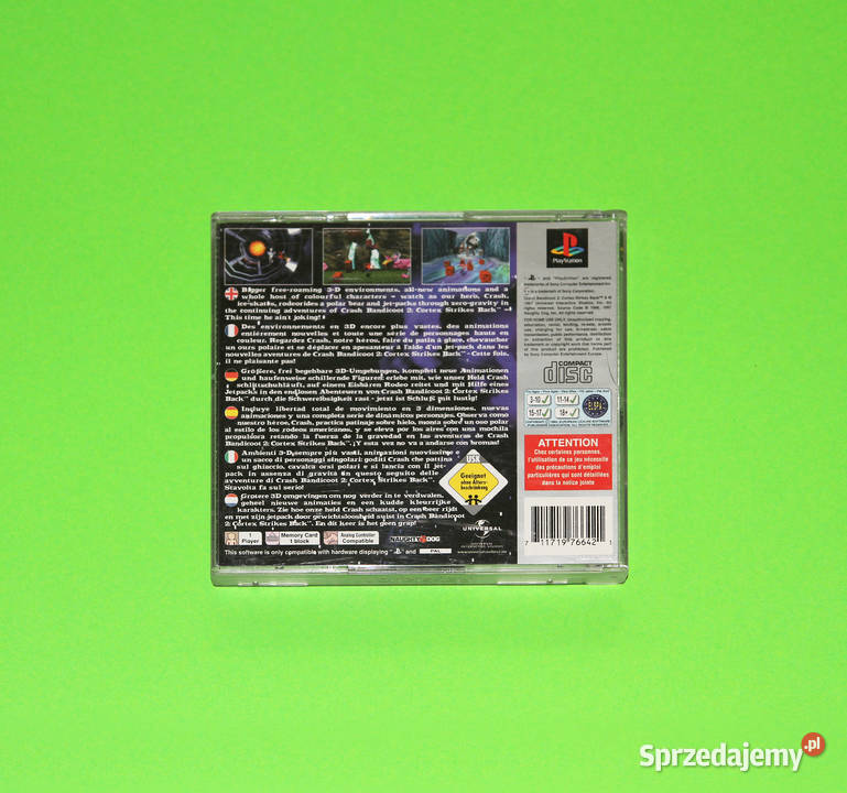Crash Bandicoot 2 Cortex Strikes Back PSX 1 One Brzesko