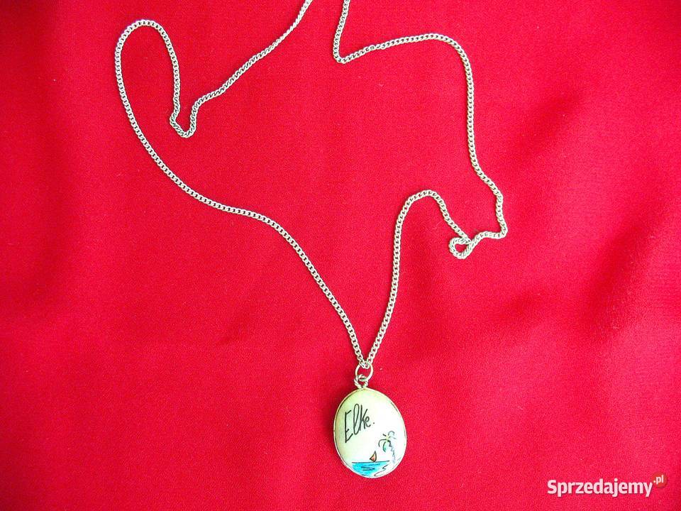 Naszyjnik z napisem Elke 50 Ręczne wykonanie Siedlce