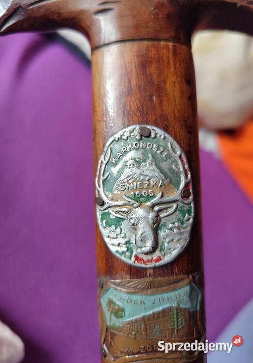 Oryginalna ciupaga turystyczna z PRL lata 70te Sosnowiec