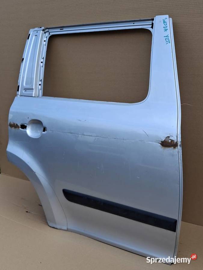 SKODA YETI DRZWI PRAWY TYŁ PRAWE TYLNE 5L0833610 Bieleń