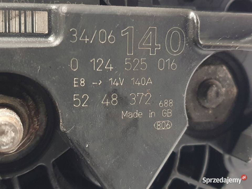 ALTERNATOR Saab 95 95 I 20 T 0124525016 5248372 Chełm