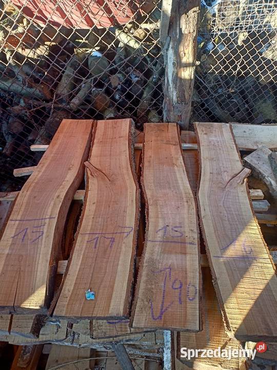Deski jabłoni czereśni śliwki suche inny kolor Ustroń
