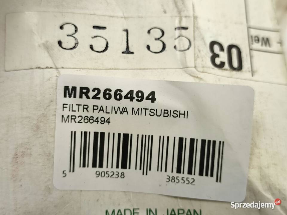 FILTR PALIWA MITSUBISHI OUTLANDER II 24 4WD sprzedam