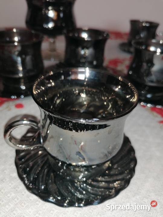 Serwis do kawy herbaty platerowany srebrem 6 Łódź sprzedam