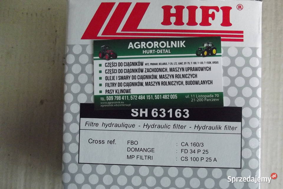 Filtr hydrauliczny SH 63163 Parczew