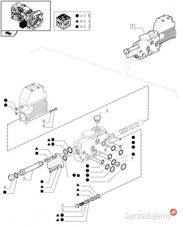 Holland T6010 T6090 T6070 Złączka hydrauliczna
