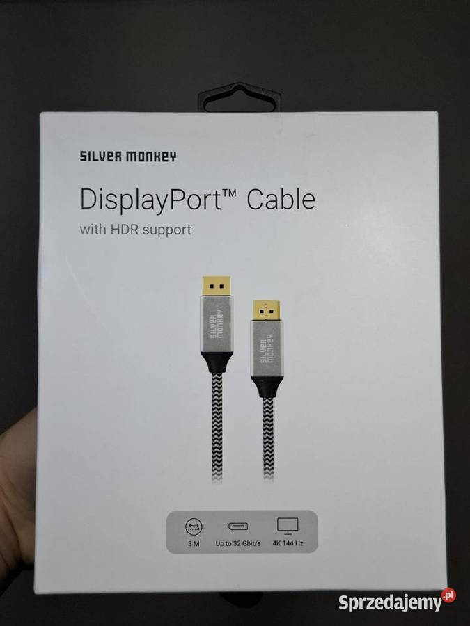 Kabel Silver Monkey DisplayPort HDR 3metry Kraków