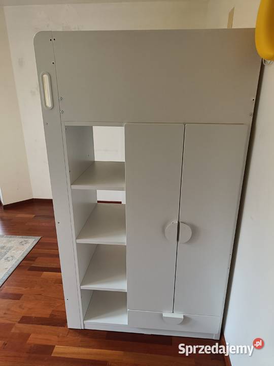 Piękne łózko na antresoli z biurkiem szafą Świdnik