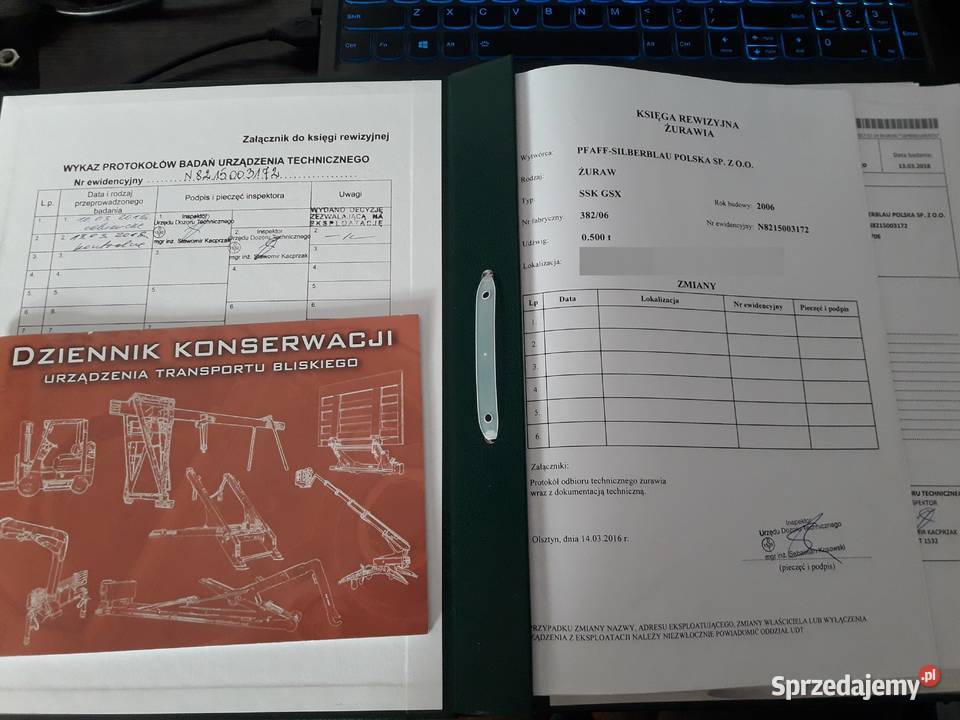 Żuraw słupowy obrotowy 500 solidny Lidzbark