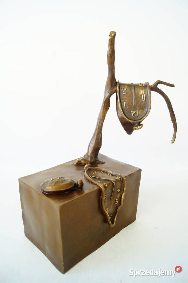 Figura z brązu rzeźba wg Salvador Dali zegar Antyki Gizałki