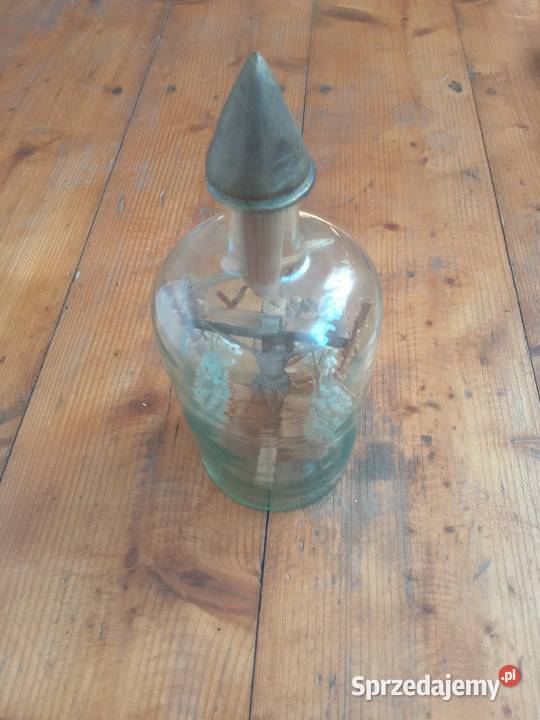 Sztuka ludowa Krucyfiks w butelce Gdów