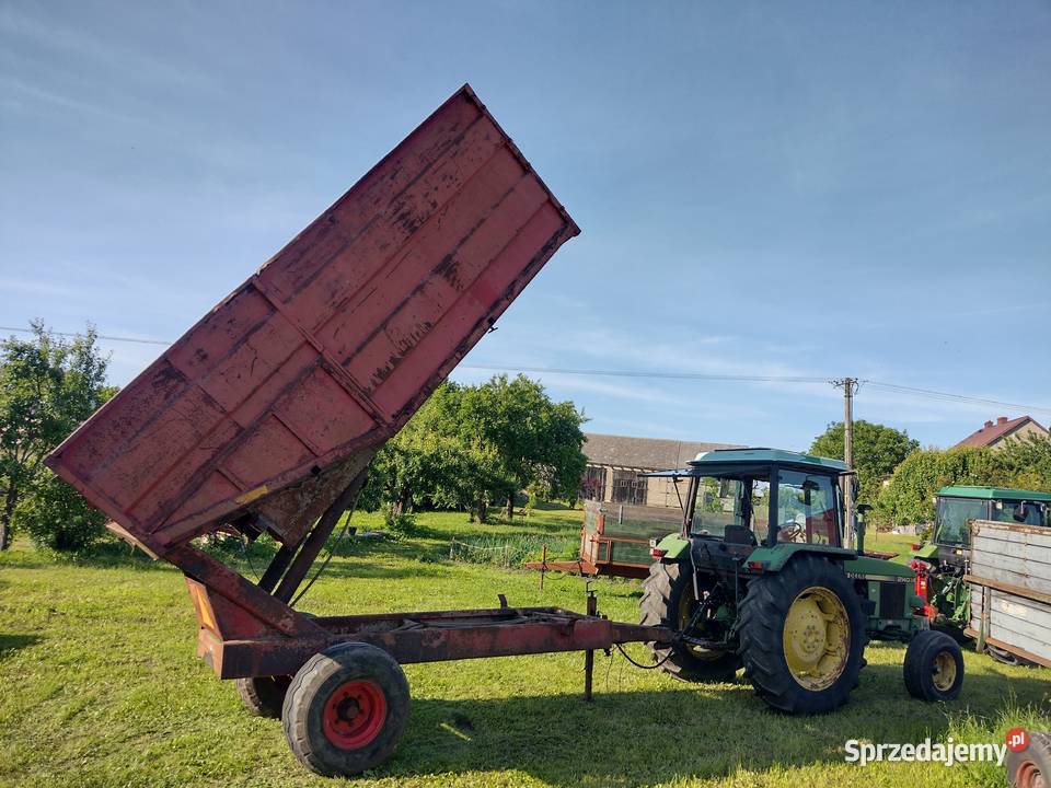 Przyczepa rolnicza Tim jednoosiowa wysokiego kujawsko-pomorskie Sośno