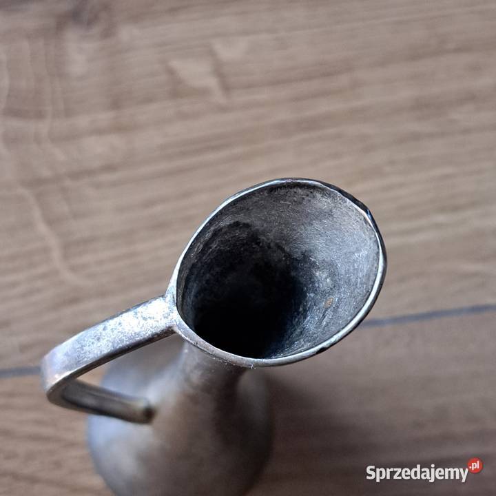 Wyjątkowa Metalowy dzbanekwazon vintage 18 dolnośląskie Wrocław