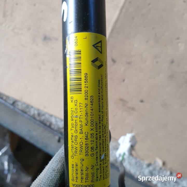 RENAULT MODUS I 1 NAPINACZ PASA LEWY PRZOD 8200 osobowe kujawsko-pomorskie Łochowice