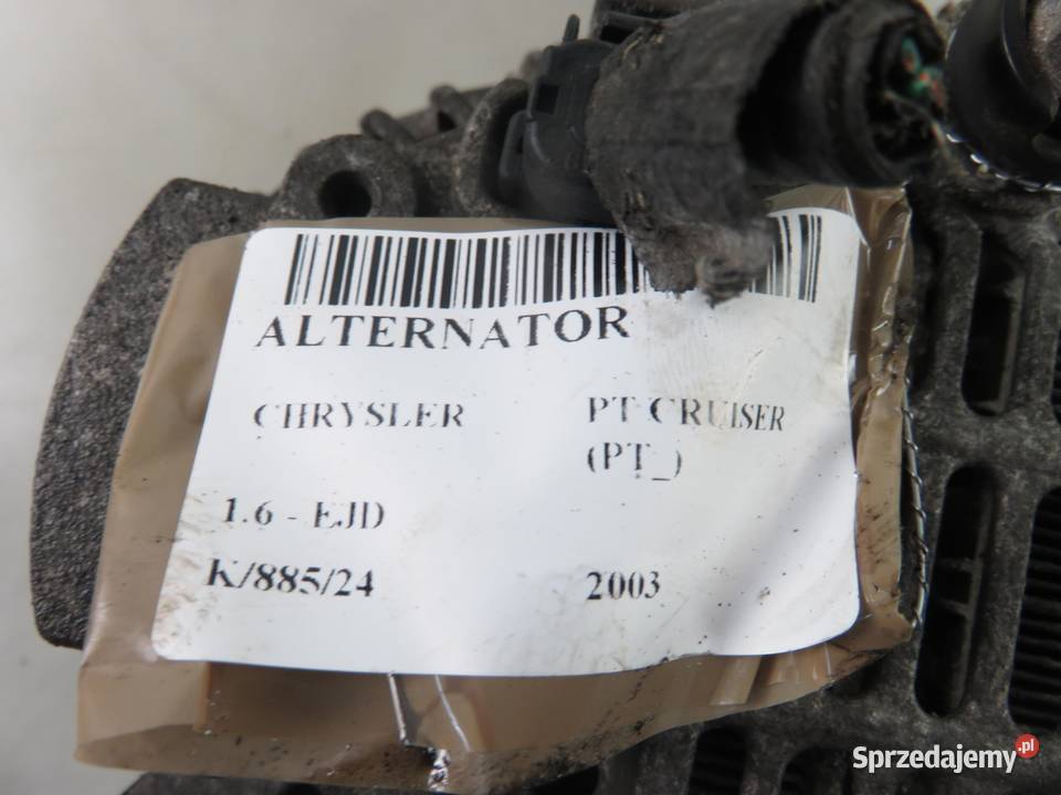 ALTERNATOR CHRYSLER PT CRUISER PT 16 5033108AB osobowe Układ elektryczny silnika sprzedam