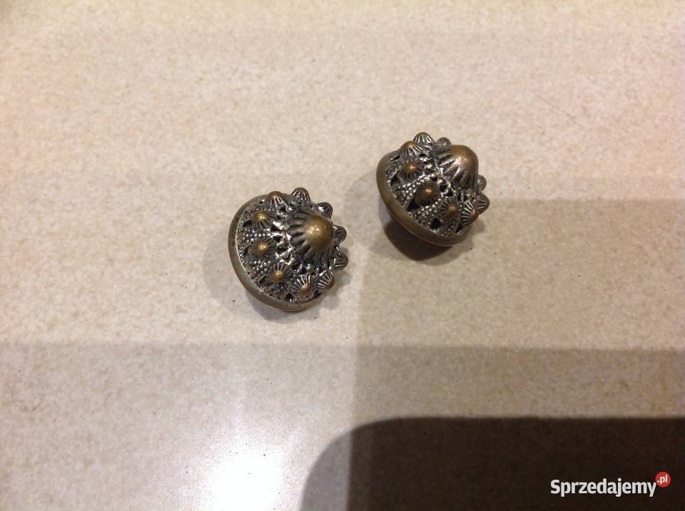 Stare Guziki Guzy Metalowe 2 sygnowane Nowa Sól sprzedam