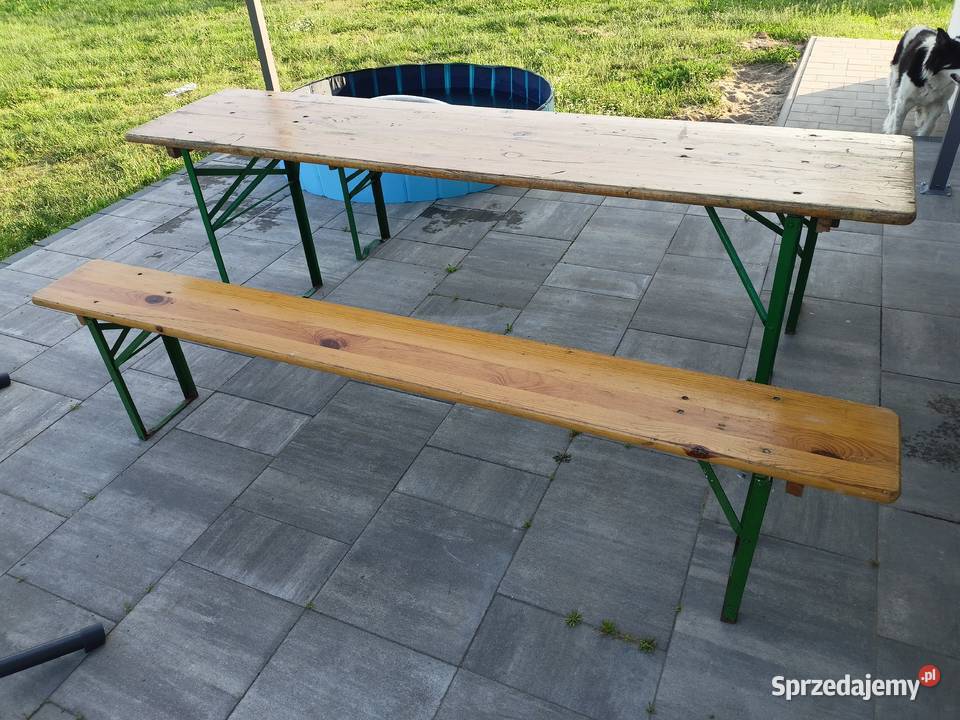 Komplet meble barowe ogrodowe ogrodek piwny 220 mazowieckie Zalesie Górne