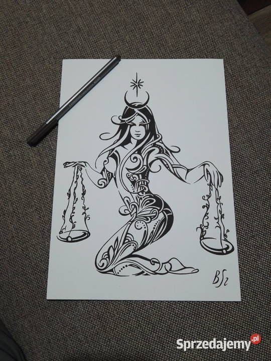 Rysunek kobietawaga cienkopis A4 250gm2