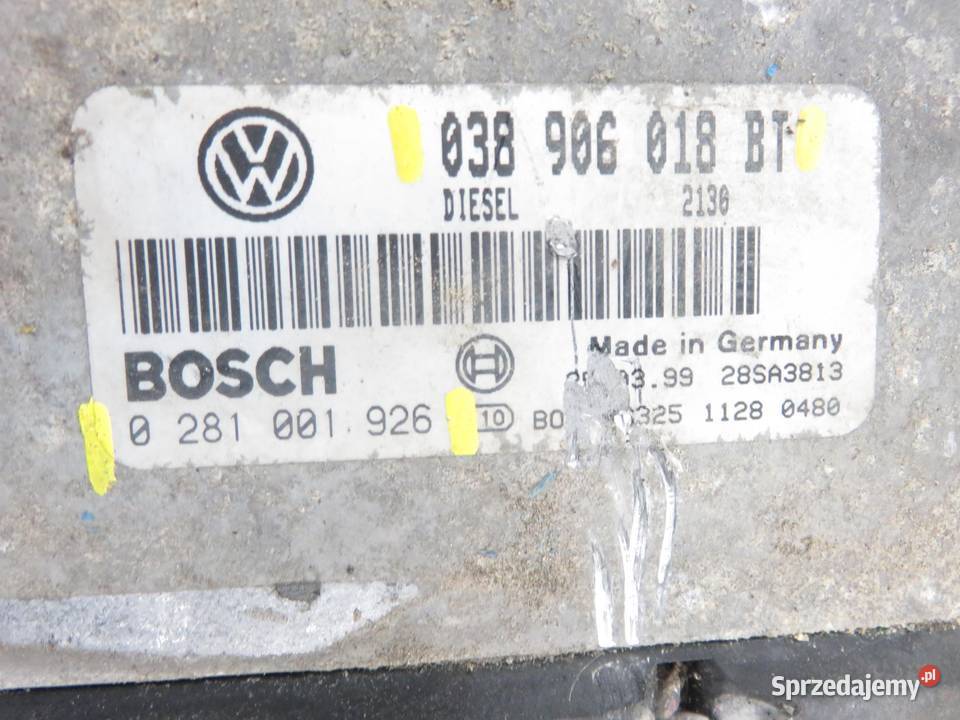 STEROWNIK SEAT TOLEDO II 19 TDI 038906018BT Komputery