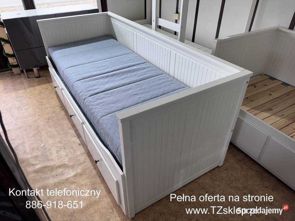 IKEA HEMNES Leżanka Łóżko z 3 szufladami 2 Rybnik