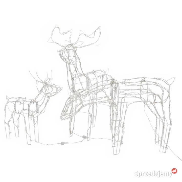 vidaXL 3częściowa ozdoba świąteczna renifery 229