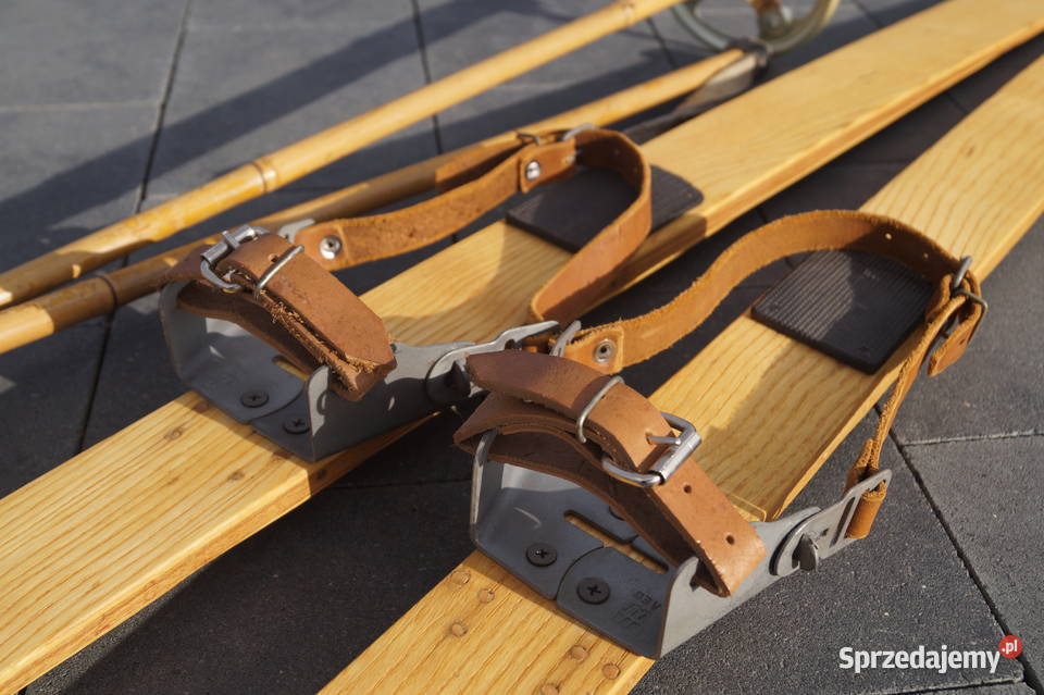 Stare narty jesionowe 155 kijki w komplecie Pozostałe Pruchnik sprzedam