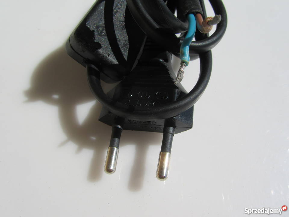 Kabel przewód czarny dwużyłowy z włącznikiem do Olecko
