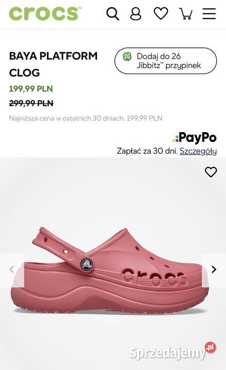 Clapki damskie Crocs Baya Clog r3839 Łódź