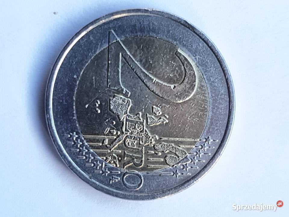 Obiegowa moneta 2 DE z 2002rRzadki destrukt Żary