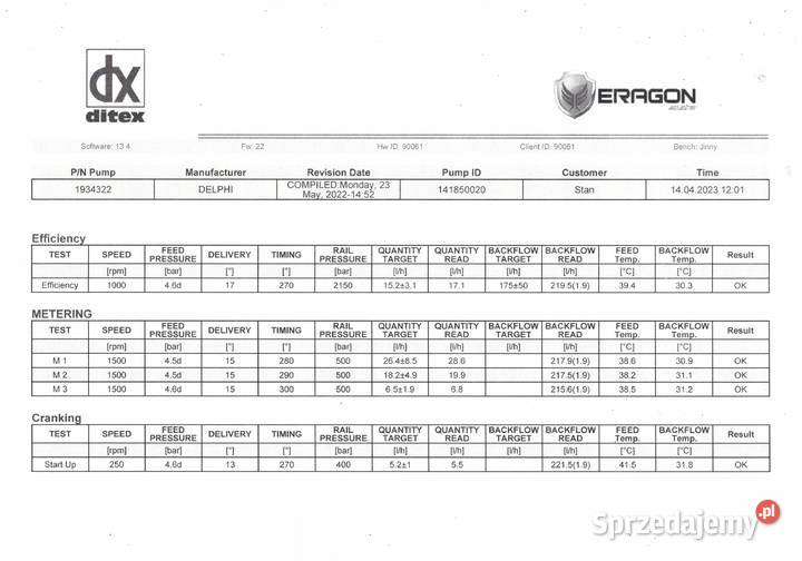 Pompa PLD pompowtrysk DAF xf 106 EURO 6 1871117 Motoryzacja sprzedam