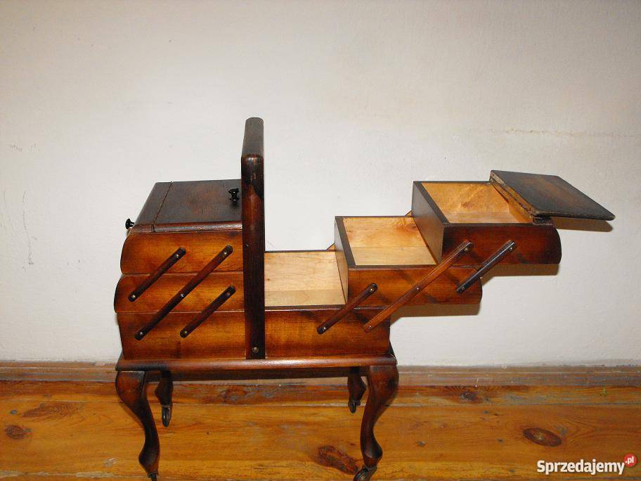 3poziomowy drewniany niciak na kółkach Skierniewice