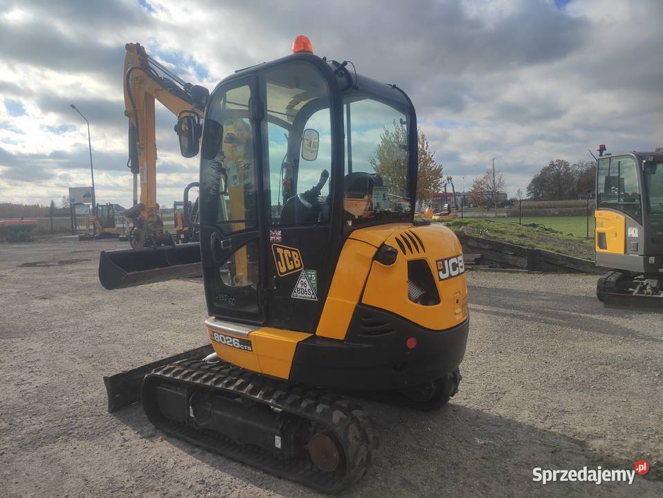 Minikoparka JCB 8026 cts 2021r model 2022r 1800 Ryżki