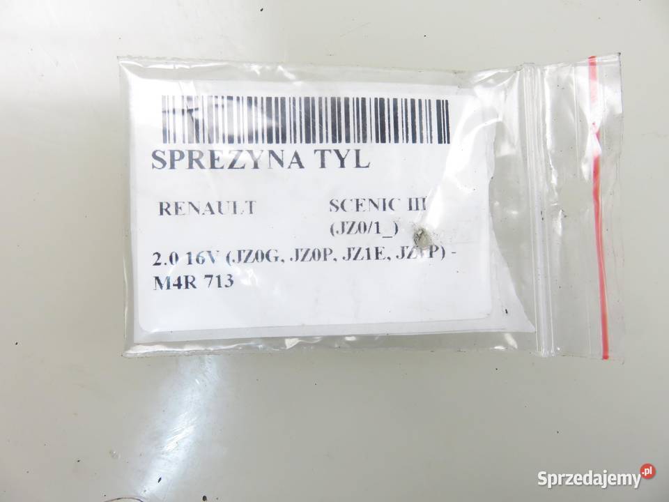 SPRĘŻYNA TYŁ RENAULT SCENIC III 20 16V M4R 713 Sprężyny zawieszenia