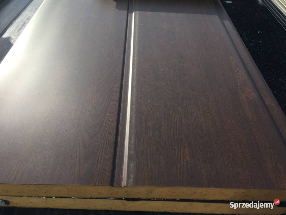 Panel bramy segmentowej ZŁOTY DĄB ORZECH Gatunek Kielce