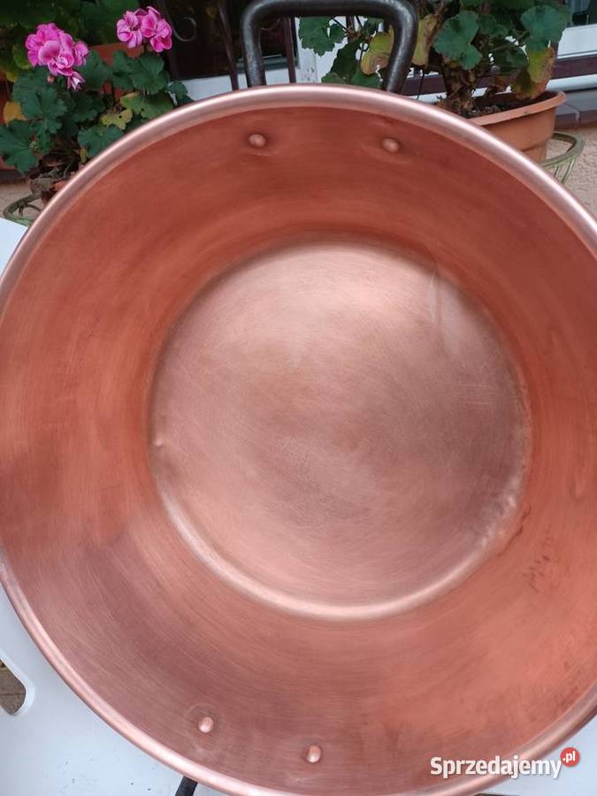 Piękna duża miedziana misa wielkopolskie Poznań