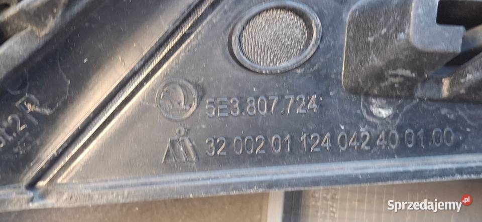 SKODA OCTAVIA IV SCOUT ZDERZAK PRZÓD SPOILER Kargowa