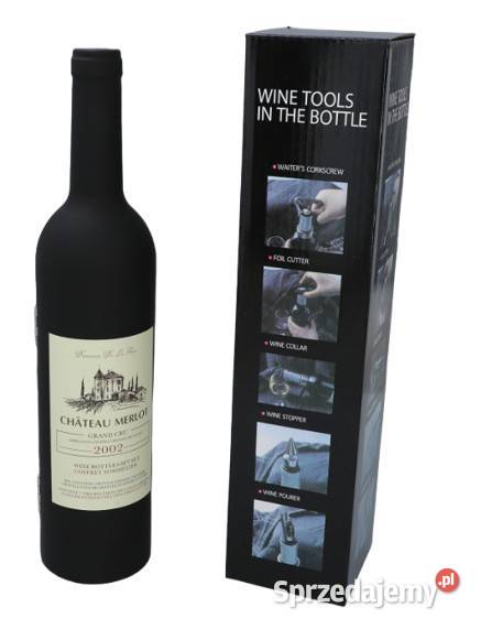 Zestaw Do Wina W Kształcie Butelki Do Wina Na Ostrowy nad Okszą