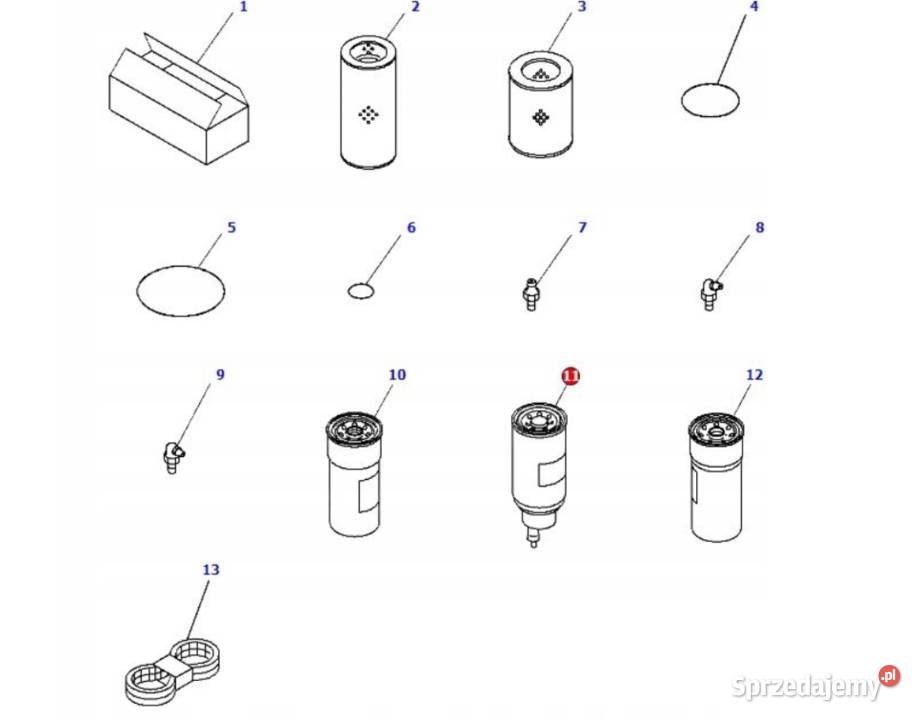 Filtr paliwa 6003114801 KOMATSU PC49010 Gądki