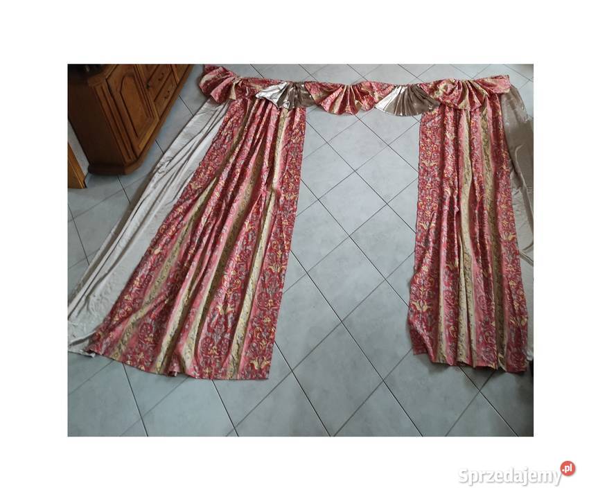 luksusowe eleganckie zasłony story lambrekin