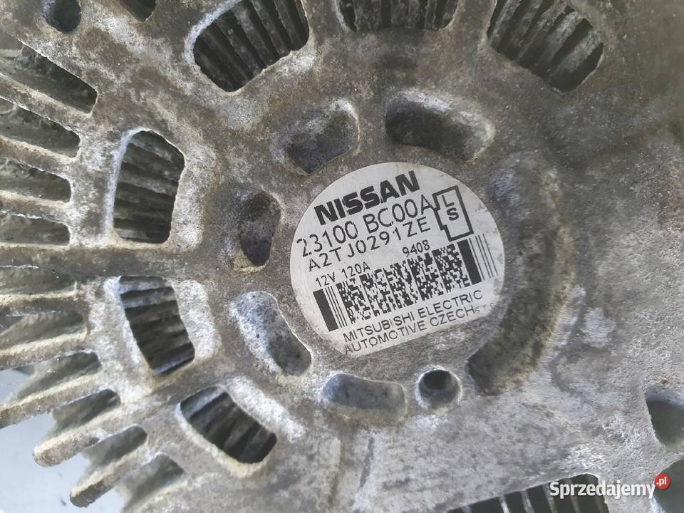 ALTERNATOR Nissan Note 16 16V 23100BC00A 120A Układ elektryczny, zapłon lubelskie