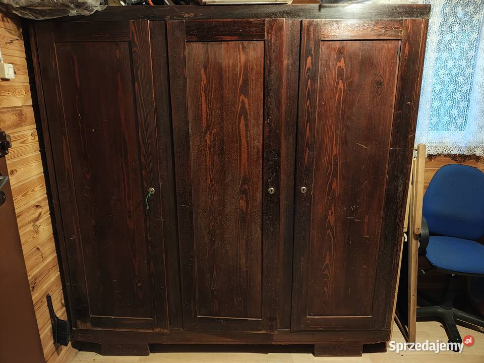 Stara szafa 3 drzwiowa drewno lubelskie Lublin
