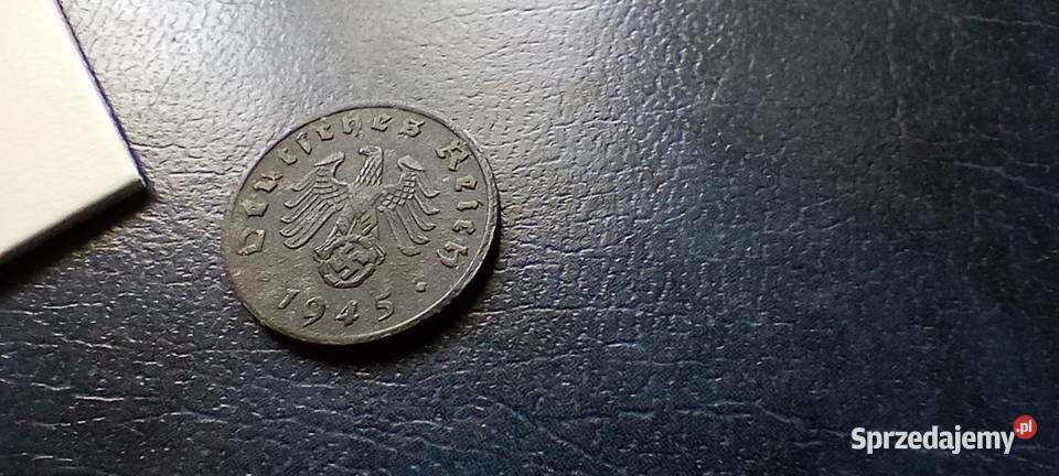 Stare monety 1 reichsfenig 1945 A Niemcy Numizmatyka Lesko