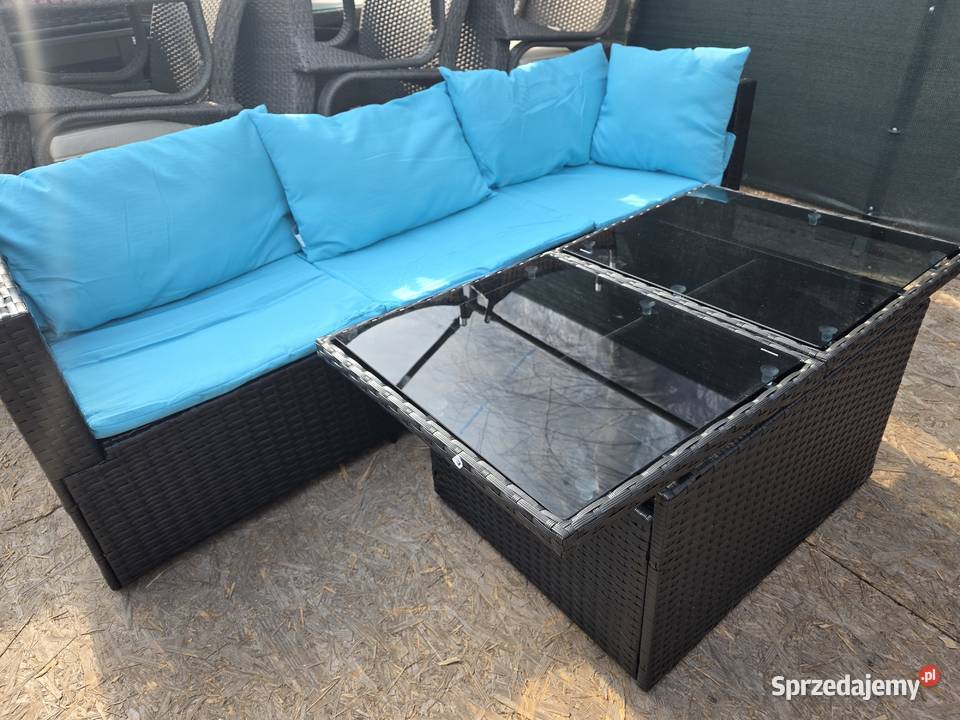 Mebli ogrodowe sofa 3osobowa stolik technorattan