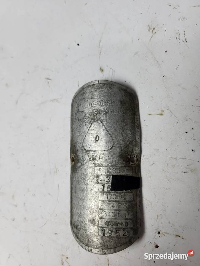 TABLICZKA ZNAMIONOWA ORGYNAŁ EMW R35 1952 Rybnik